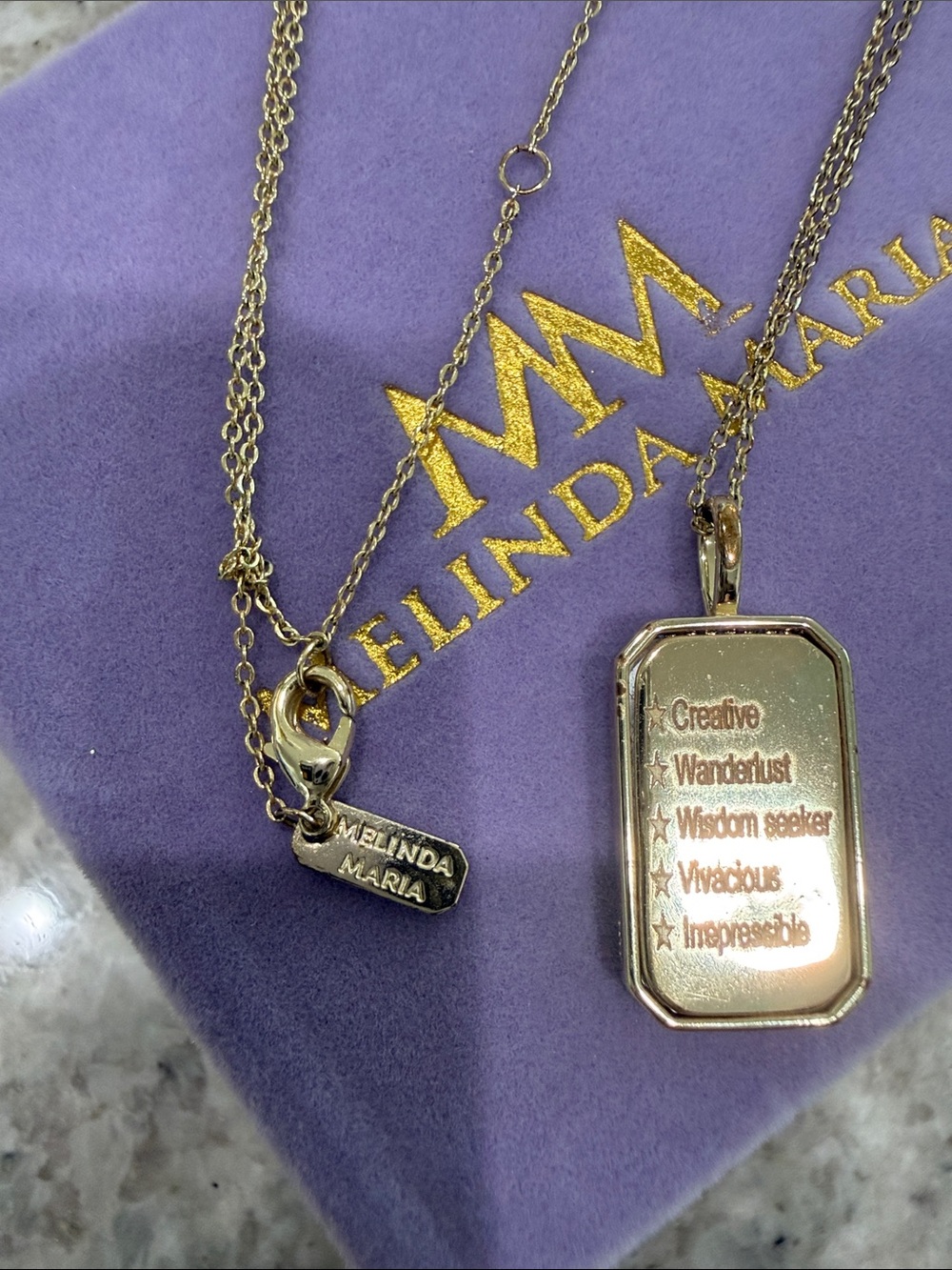 Melinda Maria Sagittarius Zodiac Gold Necklace - Picture 2 of 3